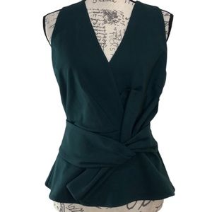 Anthropologie Adeline Rae Hunter Green Top Size Medium